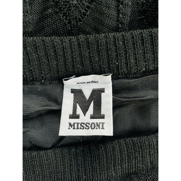 Missoni Black Knit Skirt - size 4 - Picture 3 of 4